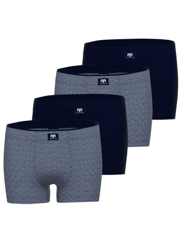 CECEBA Boxershorts 4er Pack in Navy melange