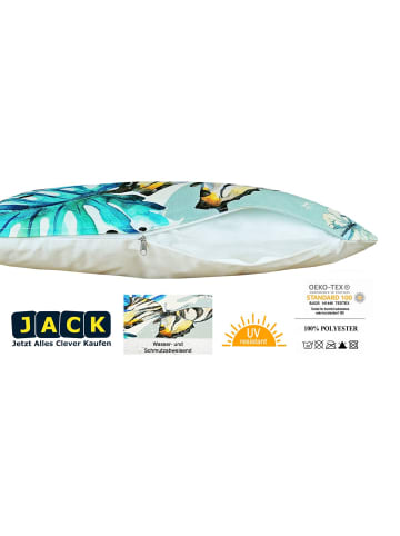 JACK Outdoor Dekokissen Motiv 30x50cm inkl. Füllung Schmetterling Blau