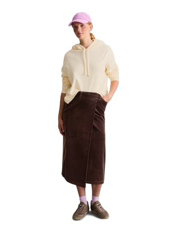 Marc O'Polo DENIM Wickel-Cordrock regular in Espresso Brown