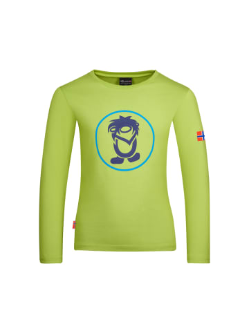 Trollkids Longsleeve "Troll" in Kiwigrün/Mystikblau