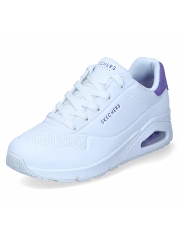 Skechers Low Sneaker POP BACK in Weiß