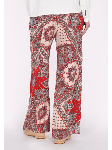 VIRITA Women Pants in Red Multicolor