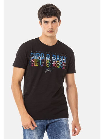 Cipo & Baxx T-Shirt CT717 in BLACK