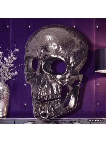 FineBuy Wanddekoration in Silber / Aluminium / 30x16x41