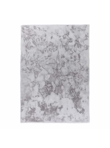 Schöner Wohnen Kollektion Moderner Kunstfellteppich TENDER 1 in Silber