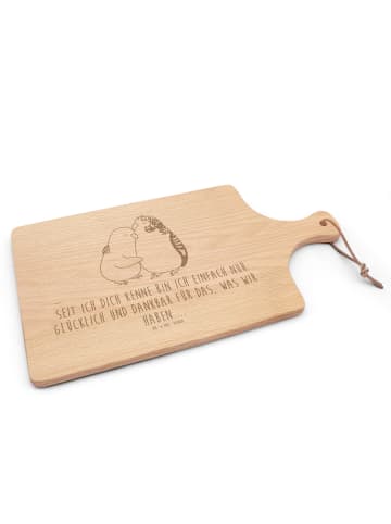 Mr. & Mrs. Panda Holzbrett Wellensittich Liebe mit Spruch in Transparent