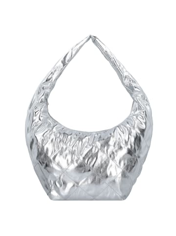 Seidenfelt Evenes Schultertasche 57 cm in silver