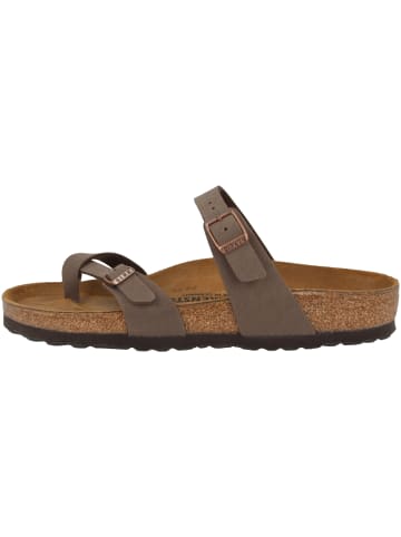 Birkenstock Pantolette Mayari Birko-Flor Nubuk schmal in braun