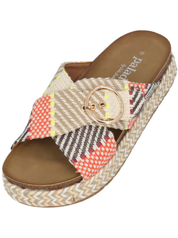 Palado Plateau-Pantoletten Zurlo by Sila Sahin in Beige