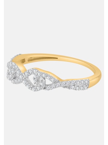 Diamant Exquis Ring aus 585 Gelbgold mit Diamant