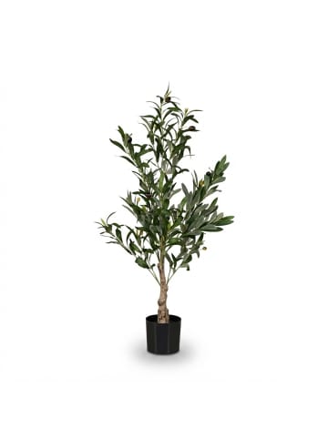 relaxdays Olivenbaum künstlich in Grün/ Braun - 90 cm