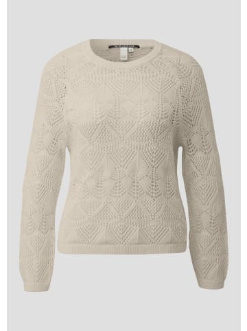 QS Strickpullover in 8160_helles sand