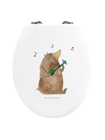 Mr. & Mrs. Panda Klobrille Bär Lied ohne Spruch in Weiß