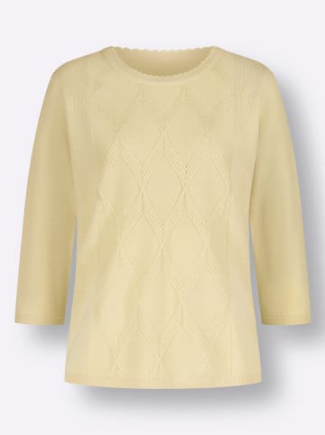 Sieh an! Rundhals-Pullover in sand