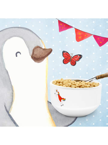 Mr. & Mrs. Panda Müslischale Einhorn Geburtstag mit Spruch in Weiß