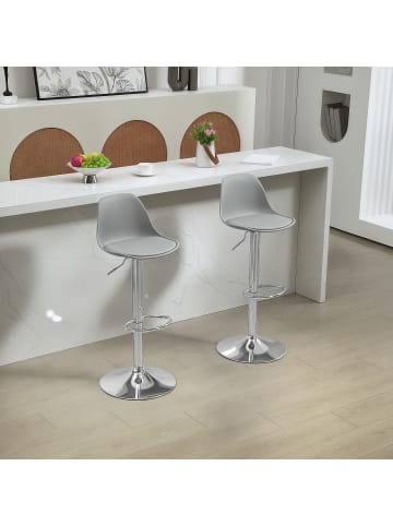 HOMCOM Barhocker in Grau 41L x 42B x 104H cm