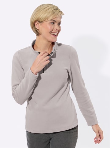 WITT WEIDEN Fleece-Shirt in steingrau