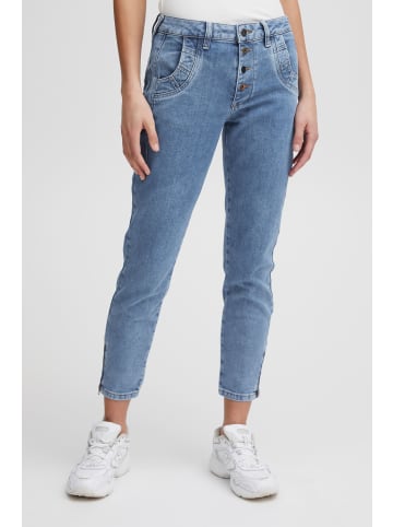 PULZ Jeans Skinny-fit-Jeans in blau