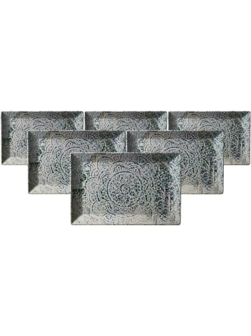 Ritzenhoff & Breker 6er Set Servierplatten Luigi 34 x 23 cm bunt in bunt