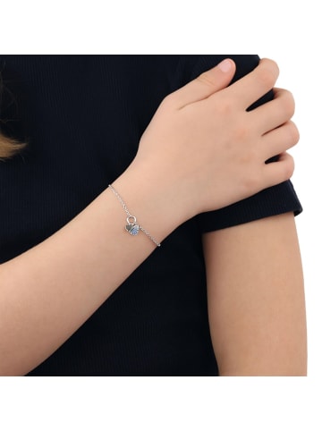 Tom Tailor Armband Silber 925, rhodiniert in blau