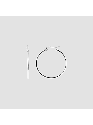 Adeliás Damen Ohrringe – Creole aus Edelstahl in silber