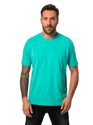 JP1880 Kurzarm T-Shirt in helles karibikgrün