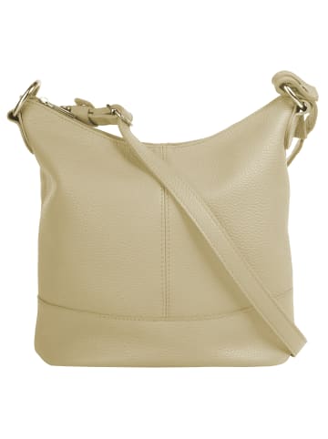 Cluty Umhängetasche echt Leder in beige