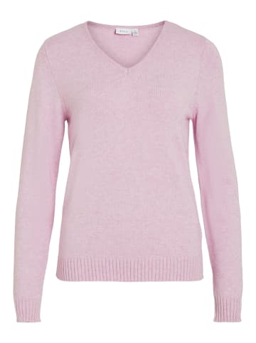 Vila Dünner Strickpullover Basic Stretch Sweater VIRIL in Altrosa