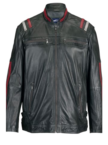 John F. Gee Lederjacke in grau