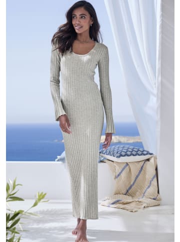 French Connection Strickkleid in hellgrau-meliert