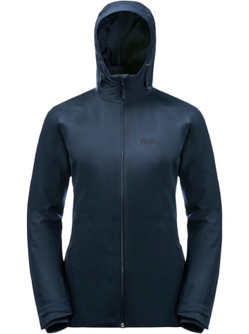 Jack Wolfskin Funktionsjacke, Regenjacke GLAABACH 3IN1 JKT in Blau