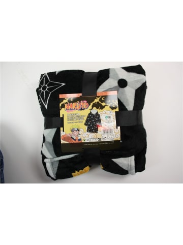 Naruto Naruto Poncho – Sweat Kapuzenponcho Coral Fleece für Erwachsene in Schwarz