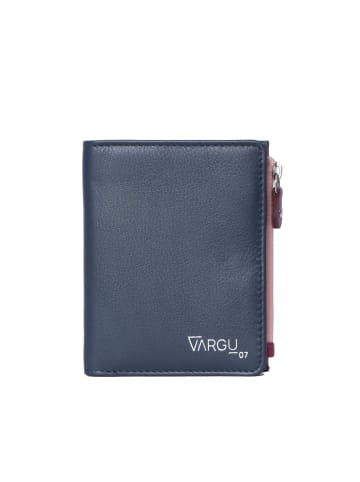 VARGU Echtleder Geldbörse ADA 1-A in navy - cranberry