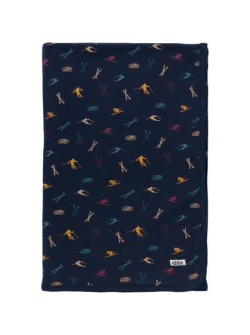 ebbe Kuscheldecke Skier in blau