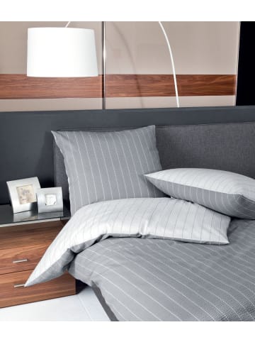 Janine Seersucker Bettwäsche - Streifen  in grün