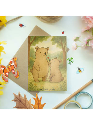 Mr. & Mrs. Panda Grußkarte Bär Großer Bruder Design ohne Spruch in Weiß