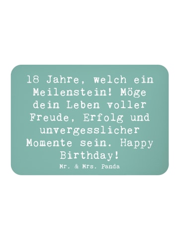Mr. & Mrs. Panda Magnet Spruch 18. Geburtstag Meilenstein mit Sp... in Meeresbrise