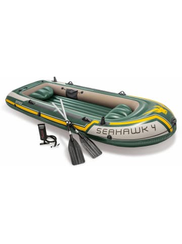 Intex Schlauchboot Seahawk 4 mit Paddel und Pumpe 351x145x48cm in bunt