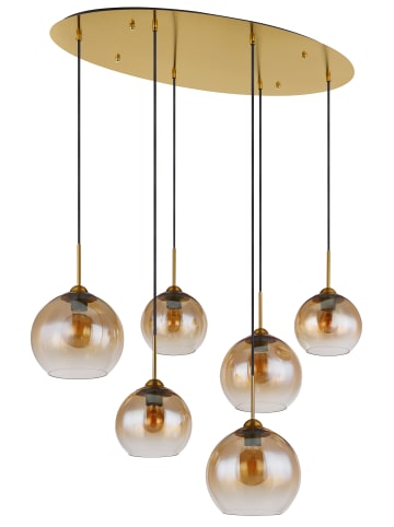 Globo lighting Hängeleuchte "JAMESSA" in gold