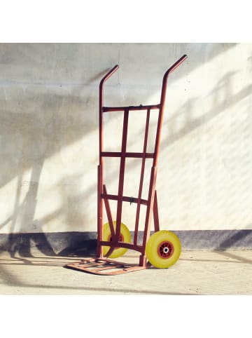relaxdays 2x Sackkarrenrad 3.00 4 in Gelb Rot