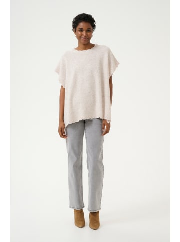 Cream Poncho CRDammi Oversize fit in String Melange