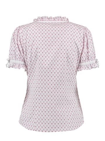 OS-Trachten Bluse Poceu in Himbeere
