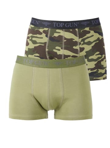 TOP GUN Boxershorts Doppelpack TGUW002 in camo - olive