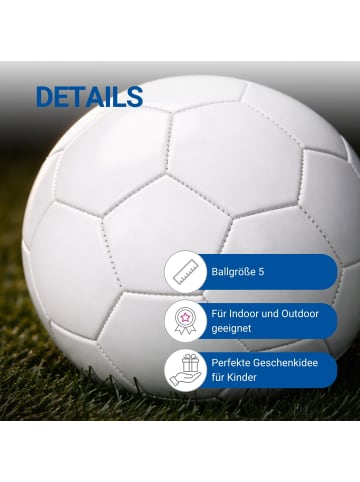 elasto Fußball "Liga" in weiß - Größe 5