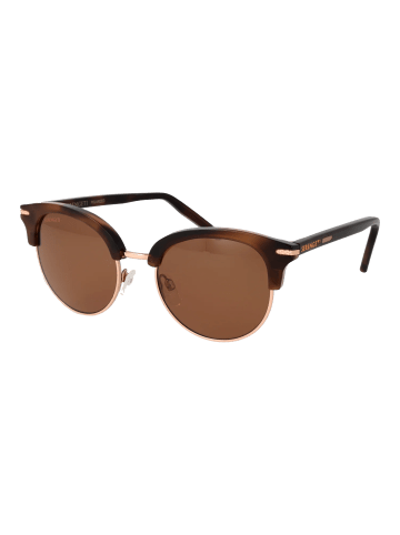 Serengeti Frauen Sonnenbrille Rund Braun