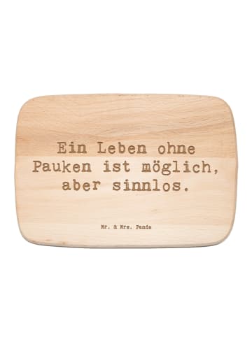 Mr. & Mrs. Panda Holz Frühstücksbrettchen Spruch Pauken Leben mi... in Transparent