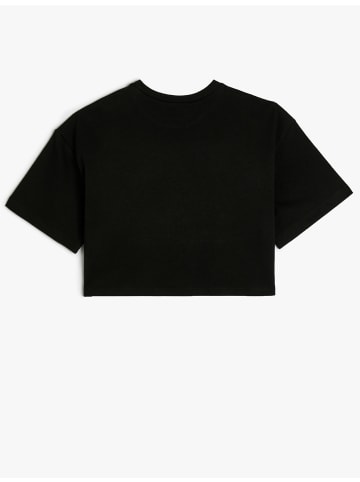 KOTON T-shirt in Schwarz
