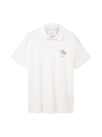 Tom Tailor Poloshirt SLUB in Weiß