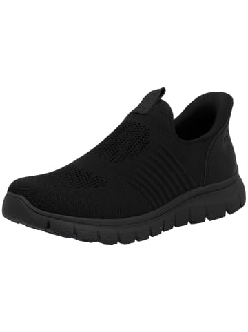 rieker Sportlicher Slipper in schwarz