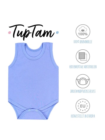 TupTam Baby Jungen Achselbody 5er Pack in hellblau